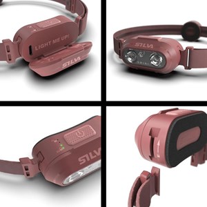 Lampe frontale silva smini rose