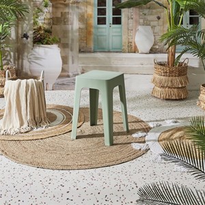 Tabouret empilable vert