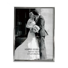 Cadre chrome 30x40cm argent