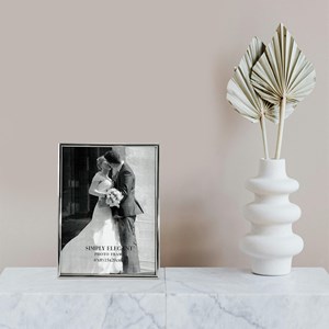 Cadre chrome 30x40cm argent