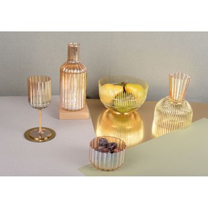 Carafe dorée 10.5x25.5cm