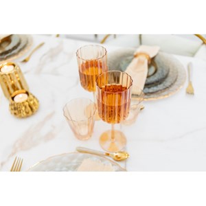 Verres à vin doré - lot de 6