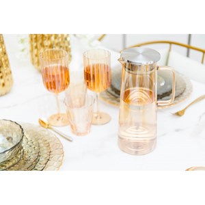 Verres à vin doré - lot de 6