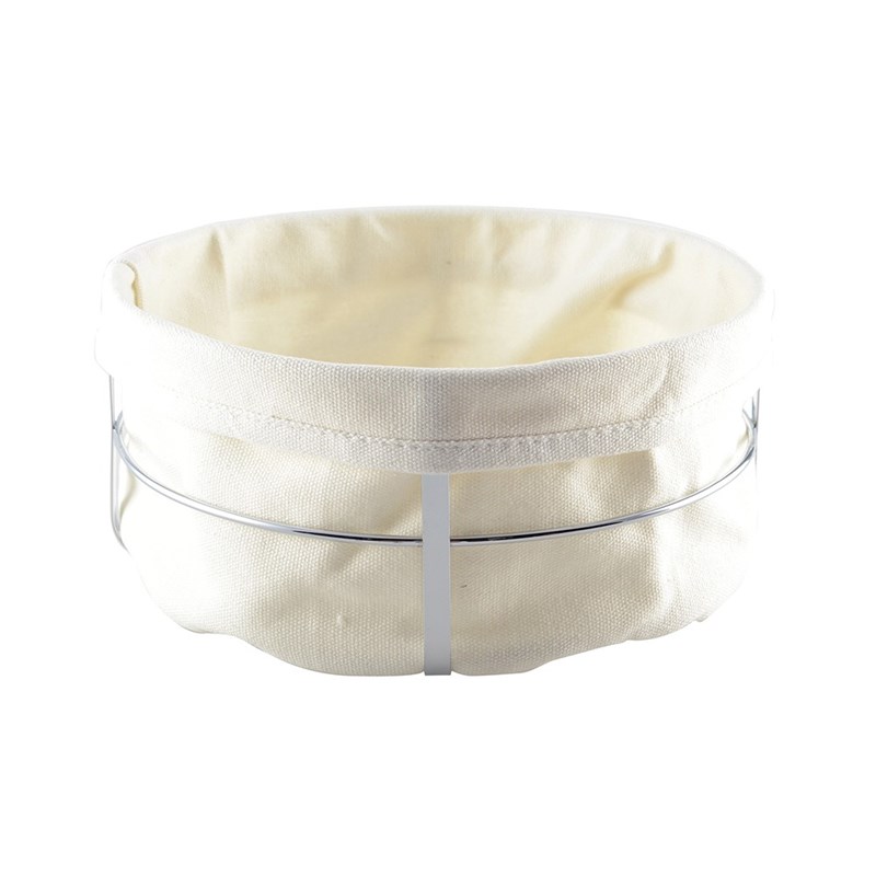 Corbeille à pain ronde argent