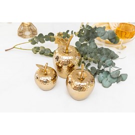 Pomme décorative dorée