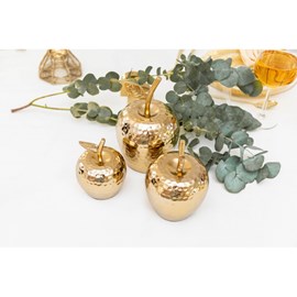 Pomme décorative dorée