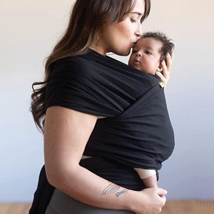 Echarpe de portage boba wrap noire