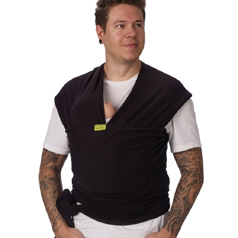 Echarpe de portage boba wrap noire (Boba) - Couverture