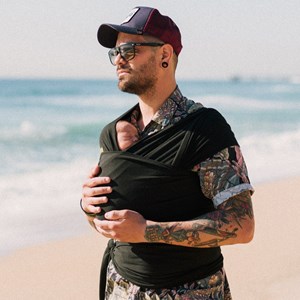 Echarpe de portage boba wrap noire