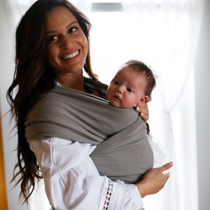 Echarpe de portage boba wrap grise