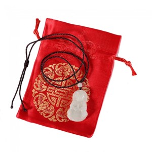 Collier guanyin en jade
