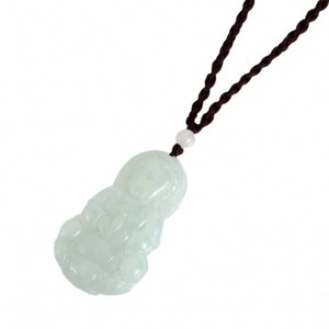 Collier guanyin en jade