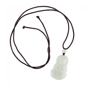 Collier guanyin en jade