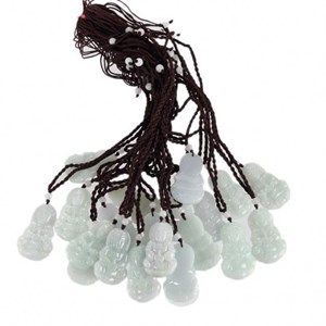 Collier guanyin en jade