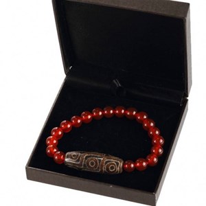 Bracelet tibetain dzi - 9 yeux
