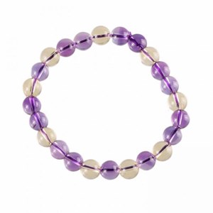 Bracelet citrine-amethyste