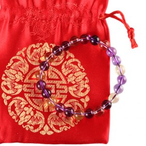 Bracelet citrine-amethyste