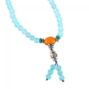 Bracelet-collier mala - agate