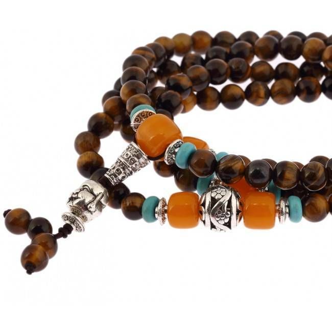 Collier mala oeil de tigre Clearance