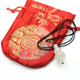 Collier feng shui gourde wu lou