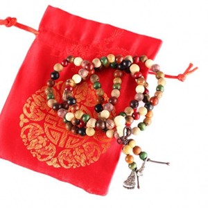 Bracelet-collier mala multicolore
