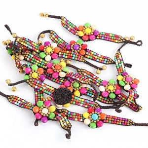 Bracelet tibetain - bandeau fleur