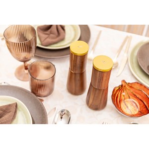 Salière et poivrière en bois