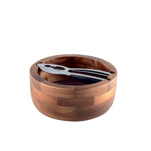 Bol en bois avec casse-noix