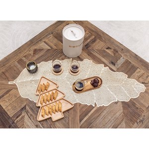 Plateau sapin en bois 3 compartiments