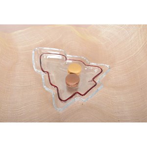 Coupelle sapin en verre 25x22x2.5cm