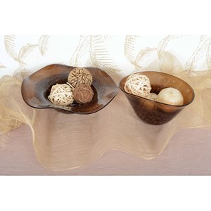 Coupe décorative marron