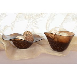 Coupe décorative marron