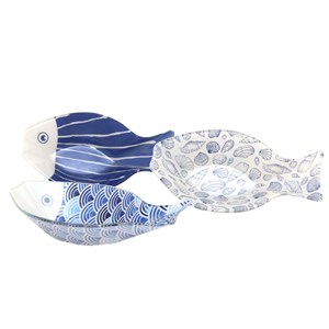 Coupelle poisson multicolore - lot de 6