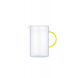 Pichet en verre avec anse jaune 1.5l