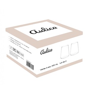 Verres à eau 400ml - lot de 2