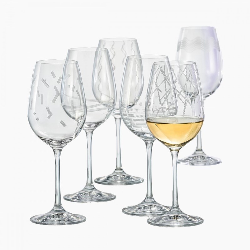 Set de 6 verres à vin 350ml tempo