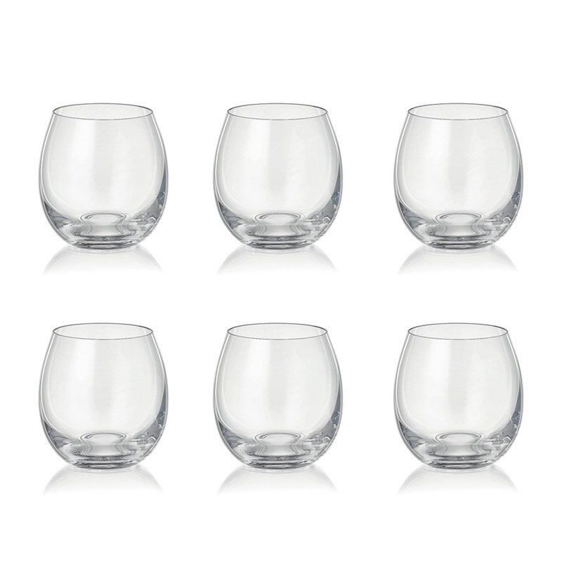 Verres à eau bas 380ml peony - lot de 6