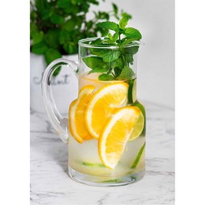 Pichet en verre 1.2l h21cm