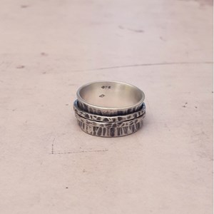 Bague de méditation argent taille - 52
