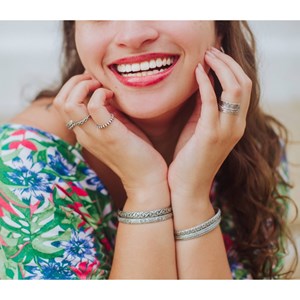 Bague de méditation argent taille - 52