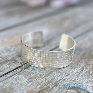 Bracelet manchette argent massif macuxi