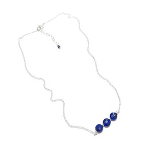 Collier lapis-lazuli et argent 925 maya