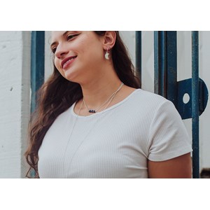 Collier lapis-lazuli et argent 925 maya