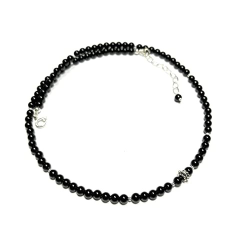 Collier onyx noir et argent 925 Nature D couvertes