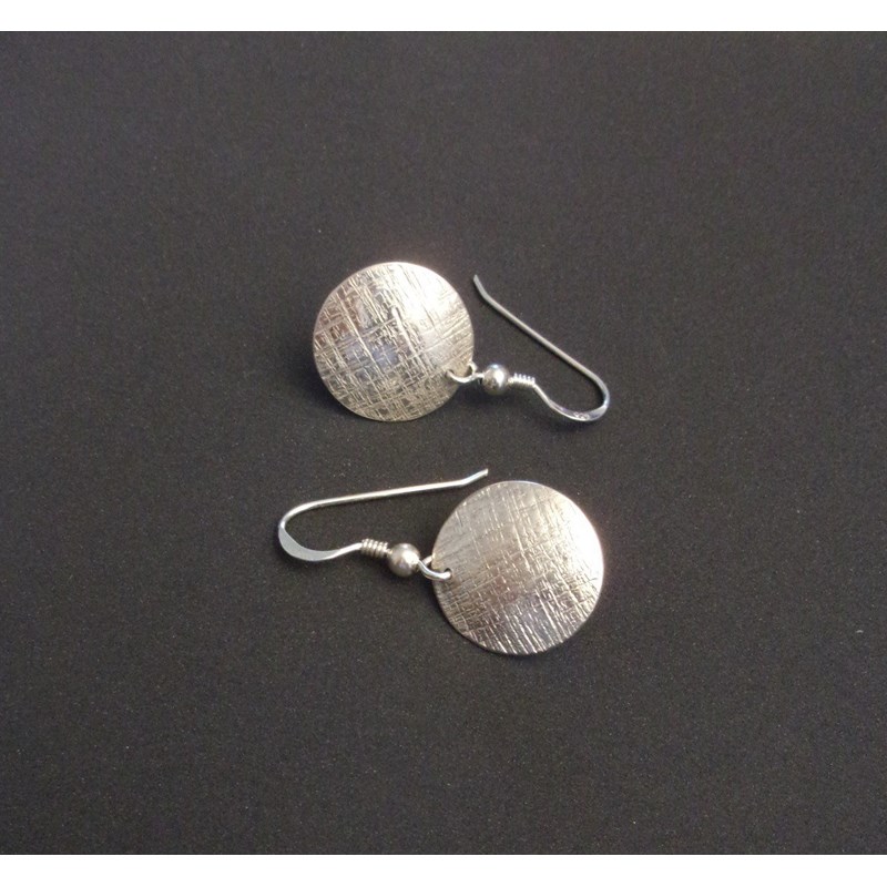 Andrea Chereau - Boucles d'oreilles  argent massif ciselé