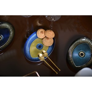 Coupelle ovale œil clair