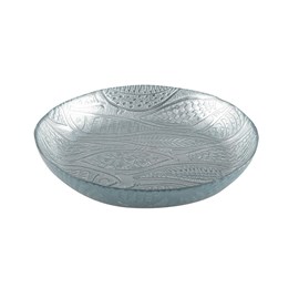 Coupe creuse poisson bleu clair 30.5cm