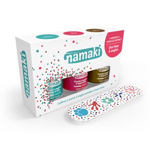 Coffret 3 vernis caraïbes - coral - bron