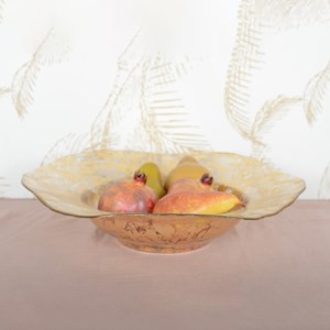 Grande coupe dentelle dorée
