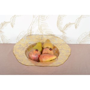 Grande coupe dentelle dorée